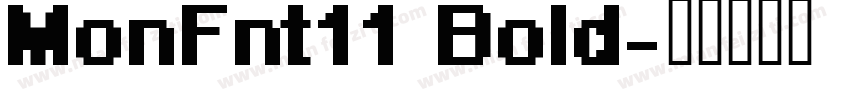 MonFnt11 Bold字体转换